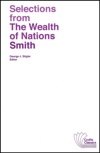 Book cover of: Selections from The Wealth of Nations