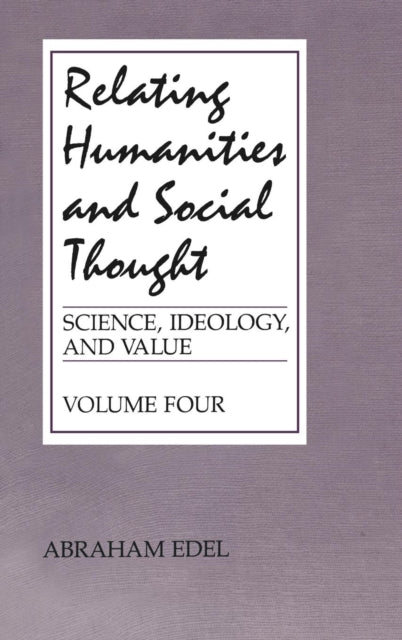 Book cover of: Relating Humanities and Social Thought