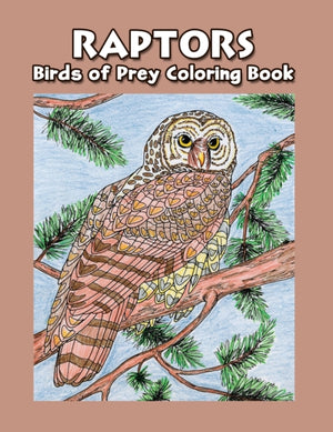 Raptors - Birds of Prey Coloring Book
