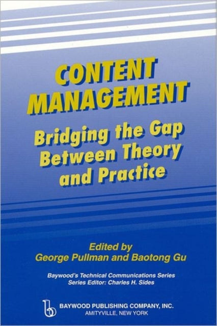 Book cover of: Content Management