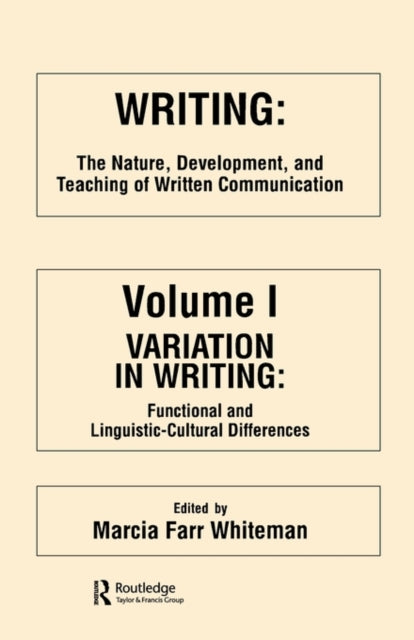 Book cover of: Writing. By: Marcia Farr Whiteman
