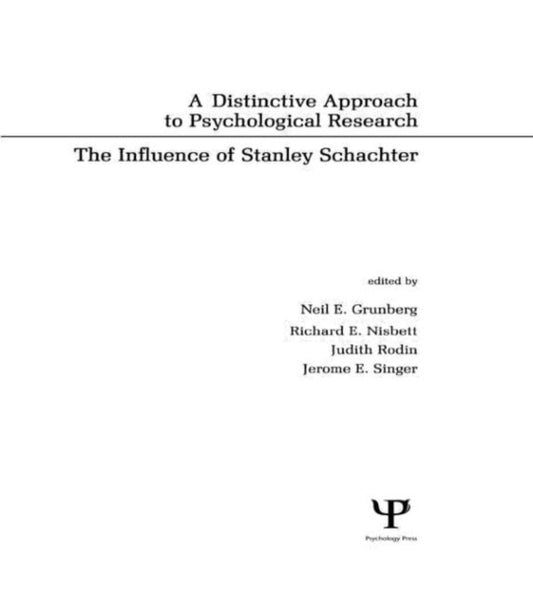 Book cover of: Distinctive Approach To Psychological Research
