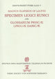 Book cover of: Specimen Lexici Runici