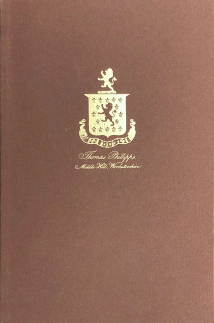 Book cover of: Middle Hill Press – A Checklist of the Horblit Collection of Books, Tracts, Leaflets, and Broadsides Printed by Sir Thomas Phillipps. By: Eric Holzenberg