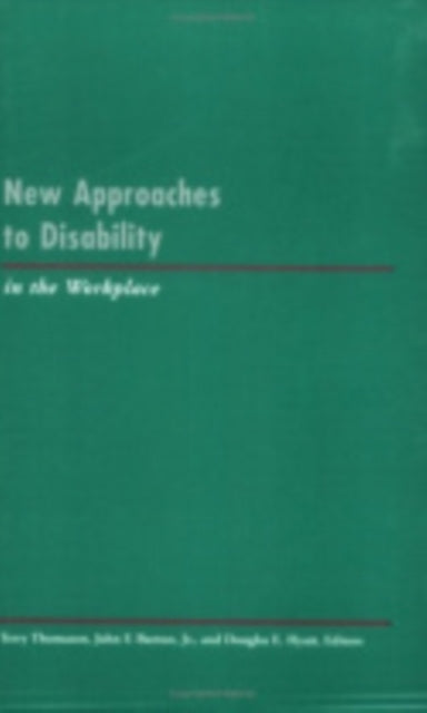 Book cover of: New Approaches to Disability in the Workplace