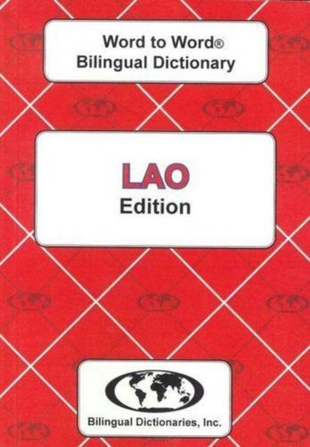 Book cover of: English-Lao & Lao-English Word-to-Word Dictionary. By: C. Sesma