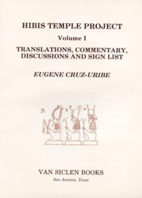 Book cover of: Hibis Temple Project I