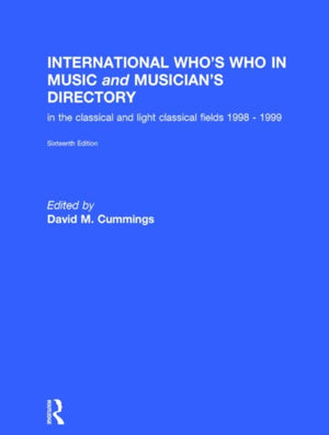 International Who's Who in Music and Musician's Directory