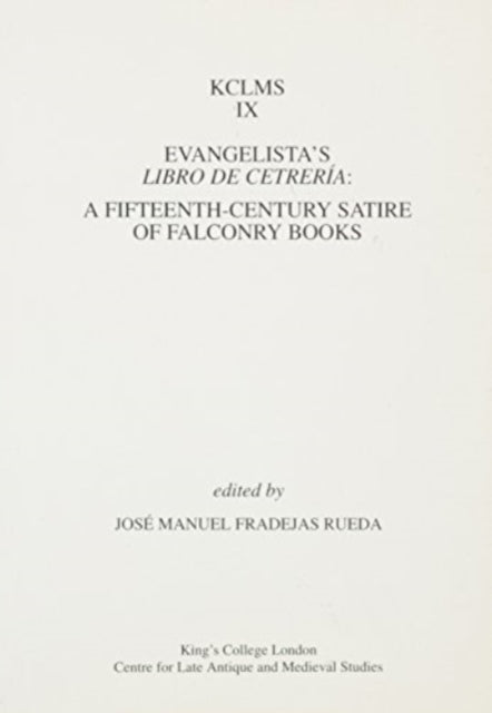Book cover of: Evangelista's Libro de Cetreria