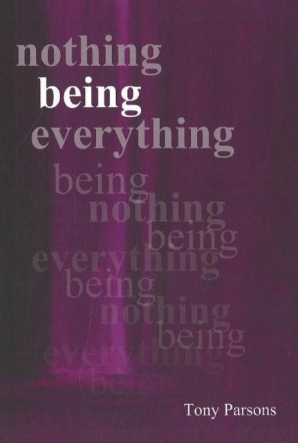Book cover of: Nothing Being Everything. By: Tony Parsons