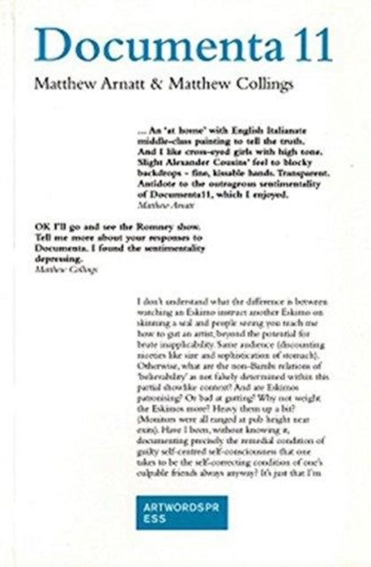 Book cover of: Documenta II. By: Matthew Arnatt