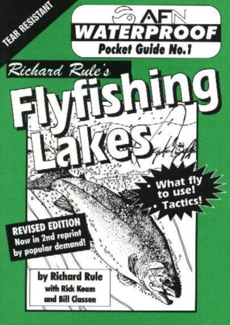 Book cover of: Waterproof Flyfishing Lakes. By: Richard Rule