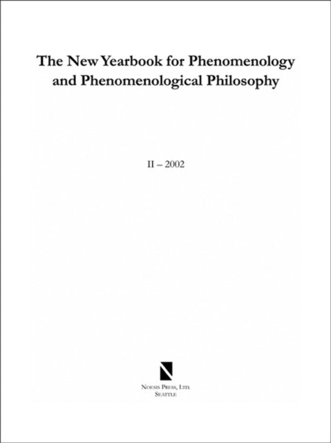 Book cover of: New Yearbook for Phenomenology and Phenomenological Philosophy V. 3