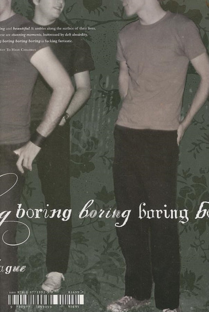 Book cover of: boring boring boring boring boring boring boring. By: Zach Plague