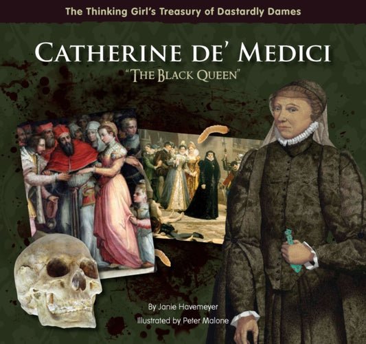 Book cover of: Catherine de' Medici "The Black Queen". By: Janie Havemeyer