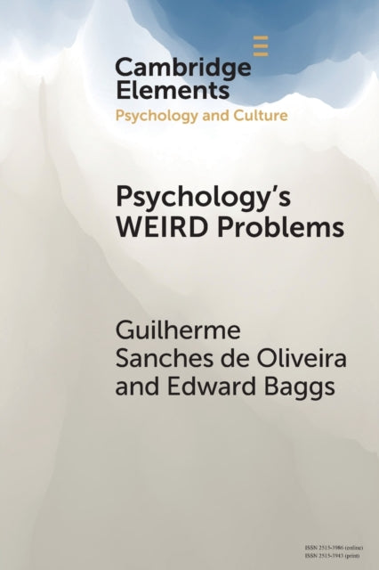 Book cover of: Psychology's WEIRD Problems. By: Guilherme Sanches de Oliveira