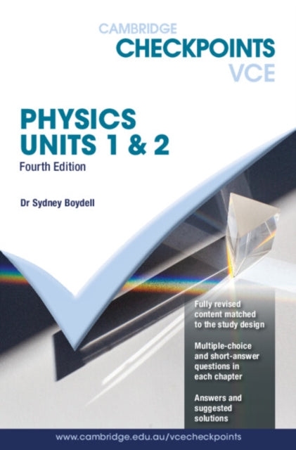 Book cover of: Cambridge Checkpoints VCE Physics 1&2