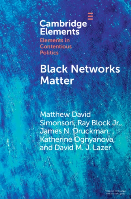 Book cover of: Black Networks Matter. By: Matthew David Simonson