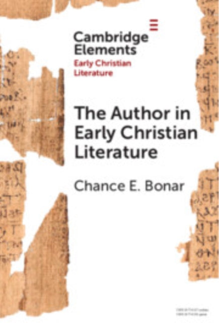 Book cover of: Author in Early Christian Literature