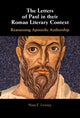Book cover of: Letters of Paul in their Roman Literary Context