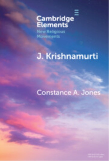 Book cover of: J. Krishnamurti. By: Constance A. Jones