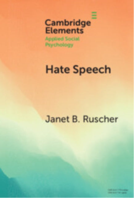 Book cover of: Hate Speech. By: Janet B. Ruscher