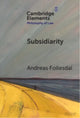 Book cover of: Subsidiarity. By: Andreas Follesdal