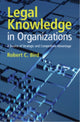 Book cover of: Legal Knowledge in Organizations