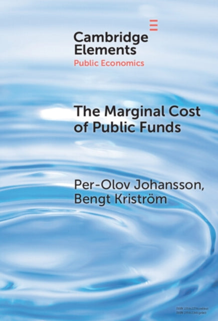 Book cover of: Marginal Cost of Public Funds