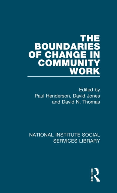 Book cover of: Boundaries of Change in Community Work. By: Paul Henderson
