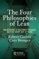 Book cover of: Four Philosophies of Lean. By: Robert Corbitt