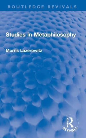 Studies in Metaphilosophy