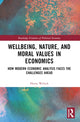 Book cover of: Wellbeing, Nature, and Moral Values in Economics. By: Heinz Welsch