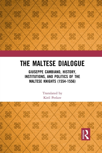 Book cover of: Maltese Dialogue. By: Giuseppe Cambiano