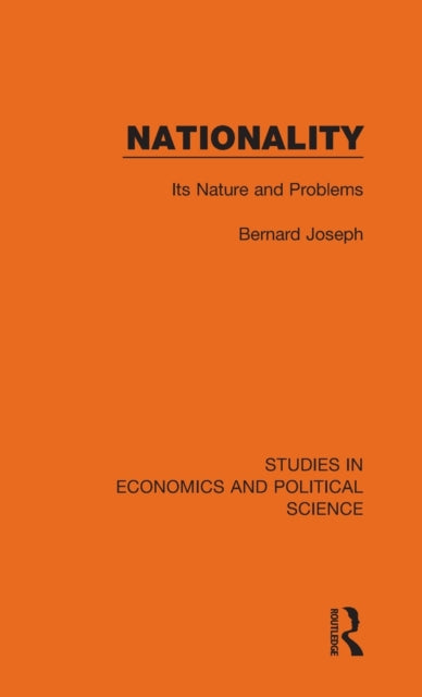 Book cover of: Nationality. By: Bernard Joseph