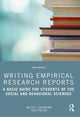 Book cover of: Writing Empirical Research Reports. By: Melisa C. Galvan