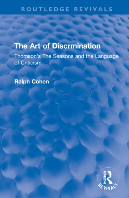 Book cover of: Art of Discrimination. By: Ralph Cohen