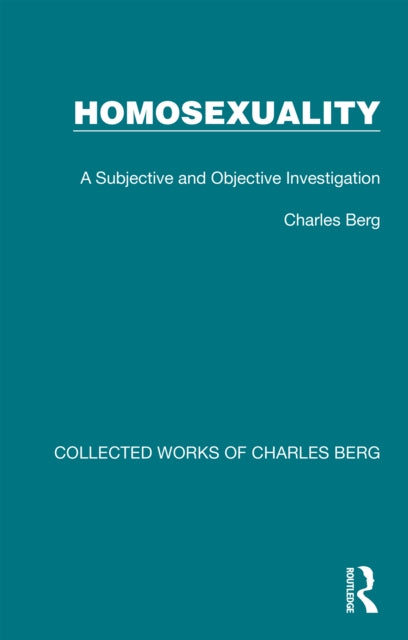Book cover of: Homosexuality