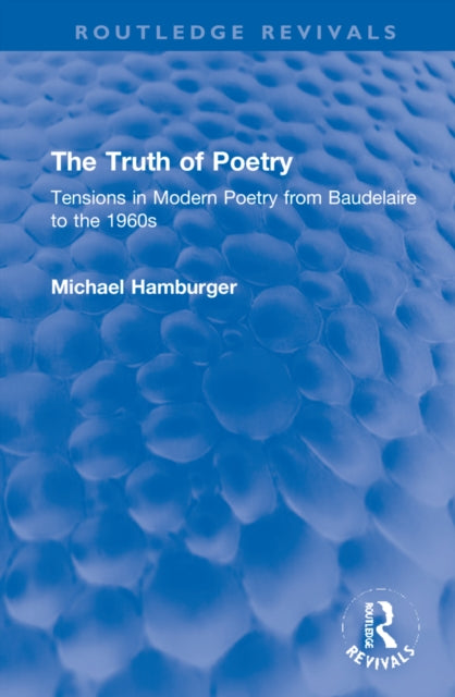 Book cover of: Truth of Poetry. By: Michael Hamburger