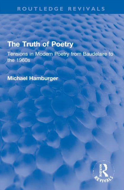 Book cover of: Truth of Poetry. By: Michael Hamburger