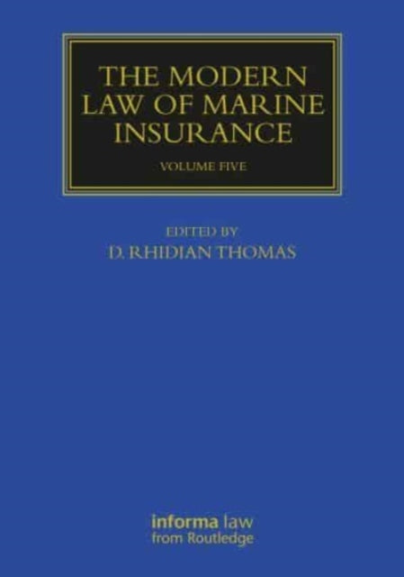 Book cover of: Modern Law of Marine Insurance. By: D. R. Thomas