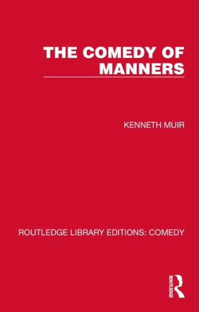 Book cover of: Comedy of Manners. By: Kenneth Muir