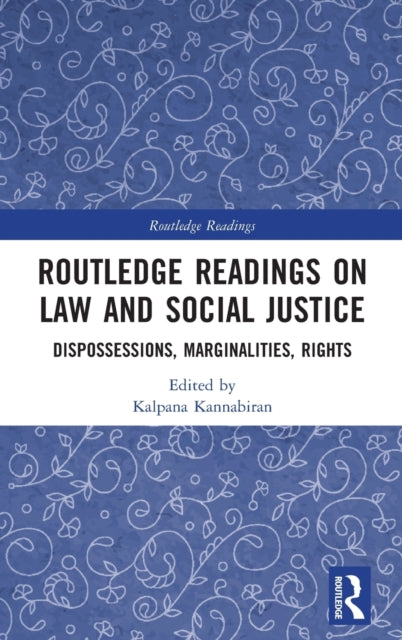 Book cover of: Routledge Readings on Law and Social Justice. By: Kalpana Kannabiran