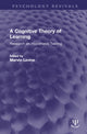 Book cover of: Cognitive Theory of Learning. By: Marvin Levine