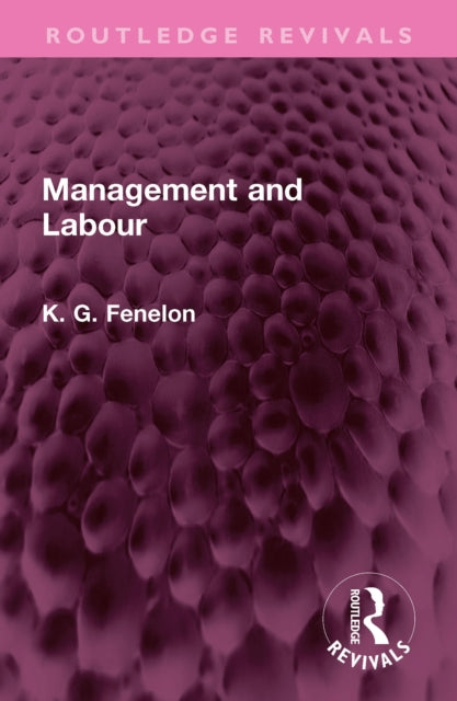Book cover of: Management and Labour