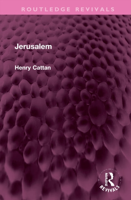 Book cover of: Jerusalem. By: Henry Cattan