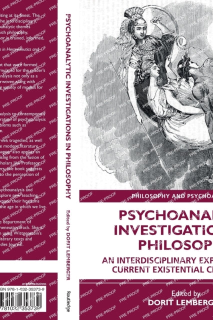 Book cover of: Psychoanalytic Investigations in Philosophy. By: Dorit Lemberger