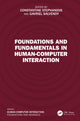 Book cover of: Foundations and Fundamentals in Human-Computer Interaction. By: Constantine Stephanidis