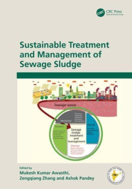 Book cover of: Sustainable Treatment and Management of Sewage Sludge. By: Mukesh Kumar Awasthi
