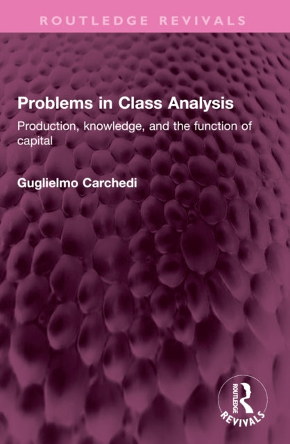 Book cover of: Problems in Class Analysis. By: Guglielmo Carchedi